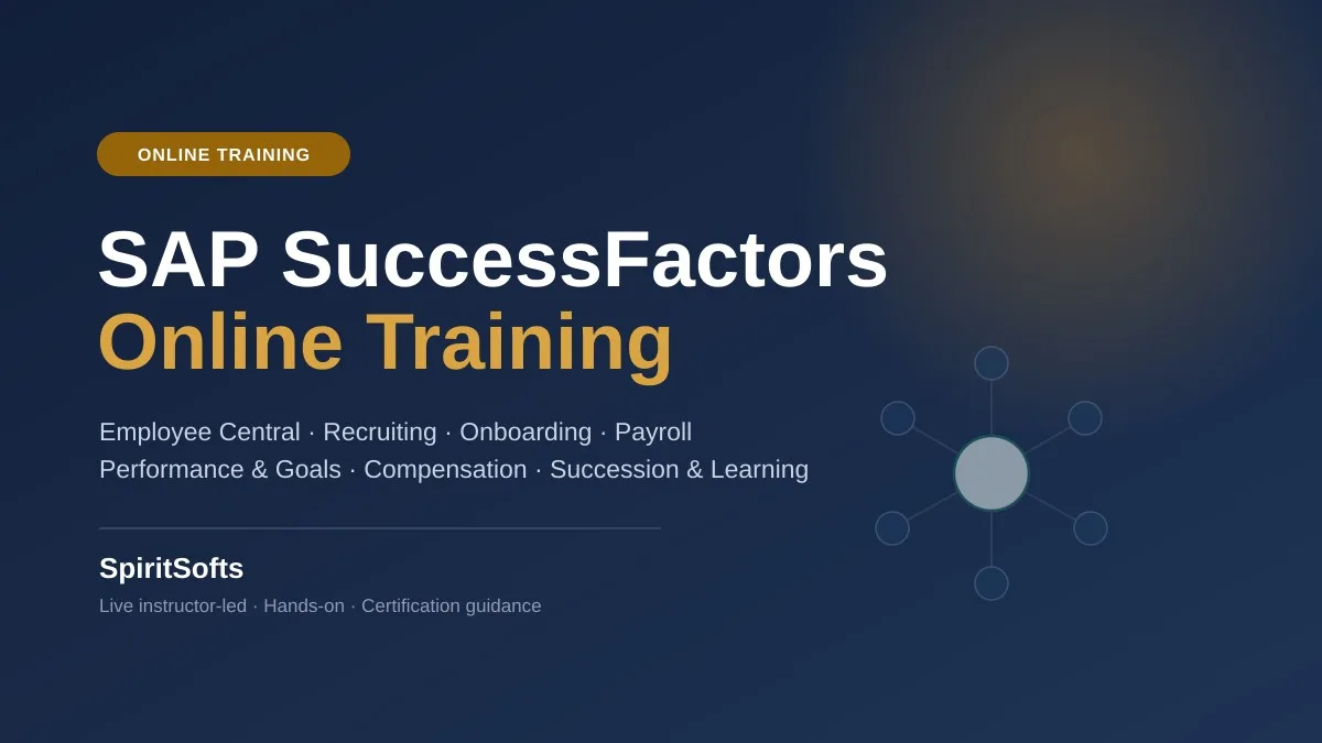 SAP SuccessFactors online training course overview and HXM Suite learning modules
